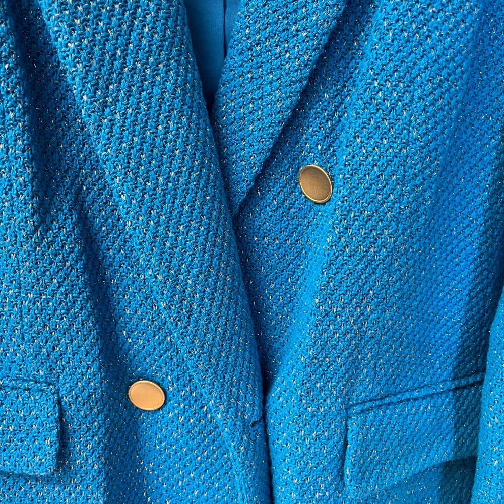 L'AGENCE Riva Oversized Knit Blazer 16 NWT - Picture 3 of 10